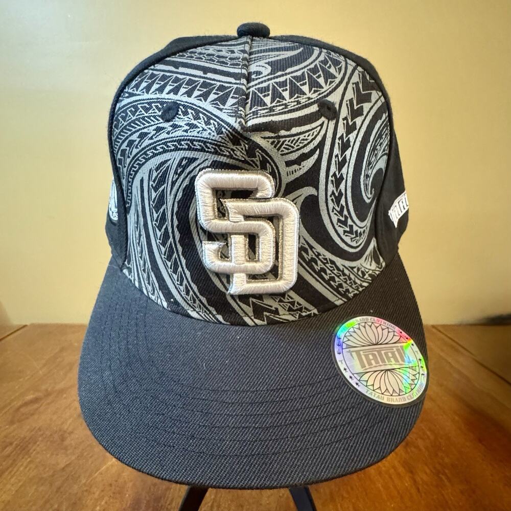 San Diego Padres Pacific Islander Limited Theme Game Tatau Snapback Hat NWT MLB